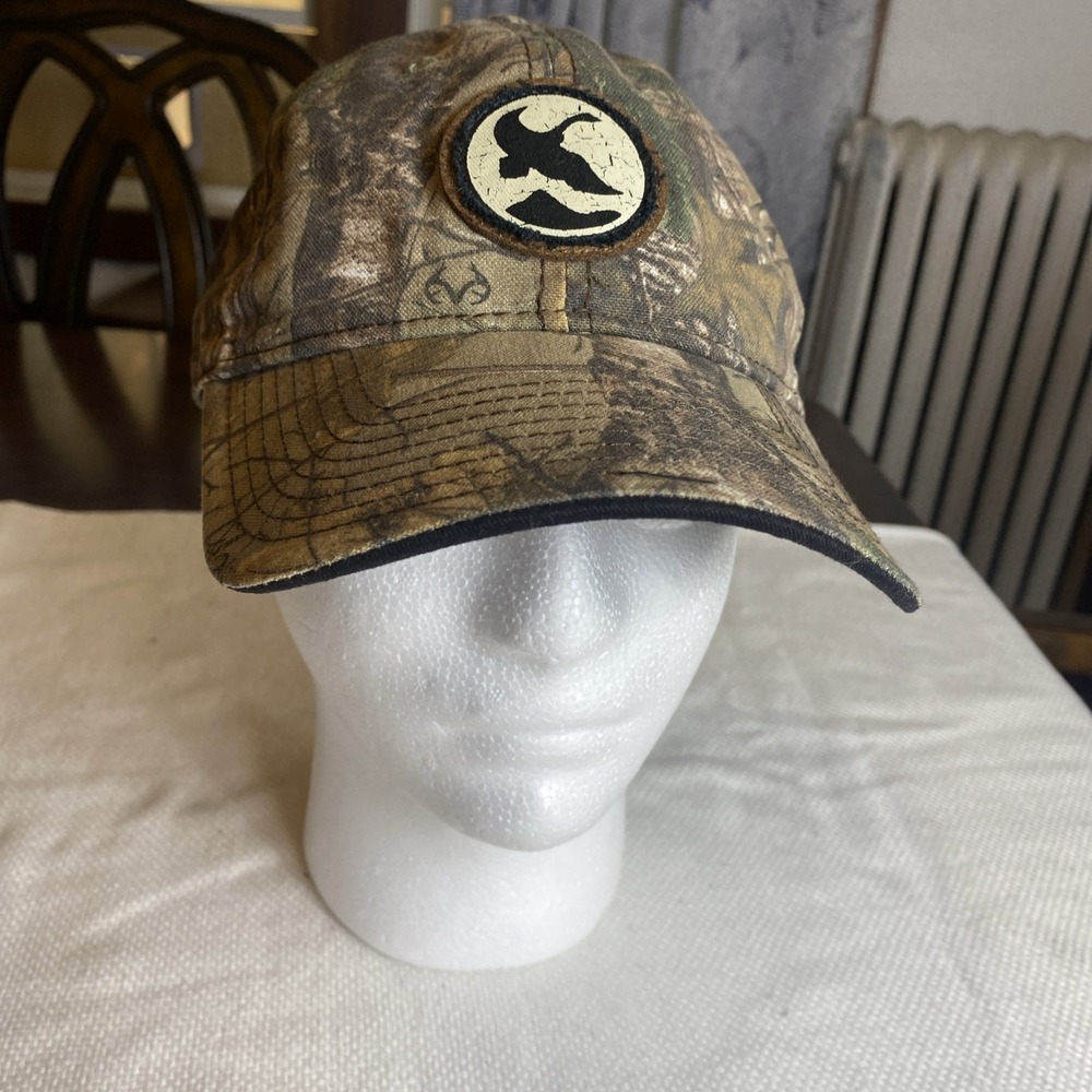 Gander Goose Patch Real Tree Camouflage Cap‎ Hat Camo Adjustable Outdoor Cap